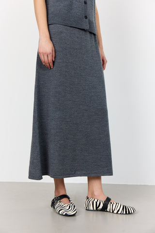 LR-ISMAILA 8 Skirt Dark grey