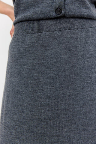 LR-ISMAILA 8 Skirt Dark grey