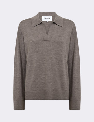 LR-ISMAILA 9 Pullover Light brown
