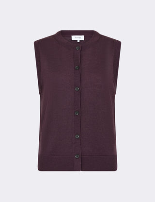 LR-ISMAILA 11 Waistcoat Bordeaux