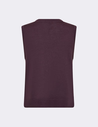 LR-ISMAILA 11 Waistcoat Bordeaux