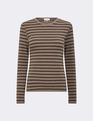 LR-NEDDIE 2 T-shirt Dark brown