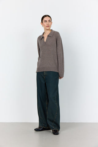 LR-ISMAILA 9 Pullover Light brown
