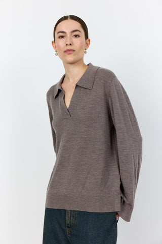 LR-ISMAILA 9 Pullover Light brown