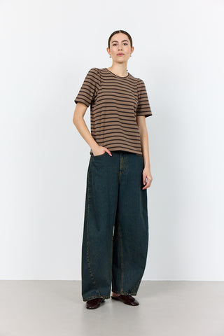 LR-NEDDIE 1 T-shirt Dark brown