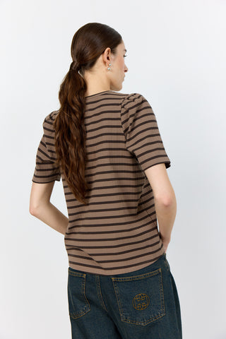 LR-NEDDIE 1 T-shirt Dark brown