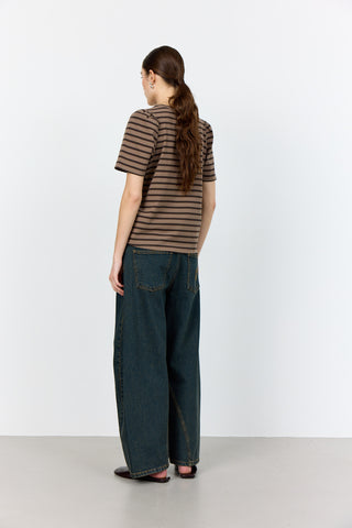 LR-NEDDIE 1 T-shirt Dark brown