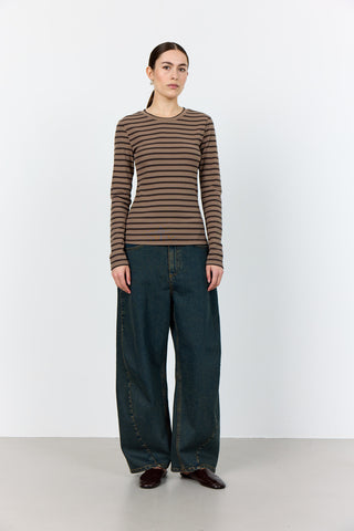 LR-NEDDIE 2 T-shirt Dark brown