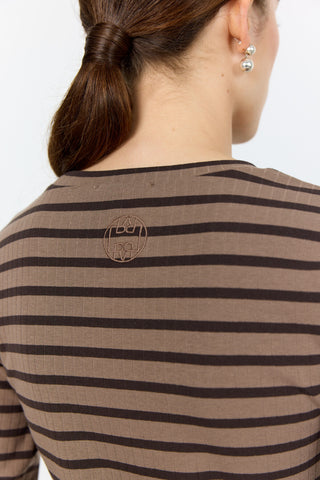 LR-NEDDIE 2 T-shirt Dark brown
