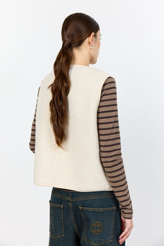 LR-NISSA 1 Waistcoat Off white