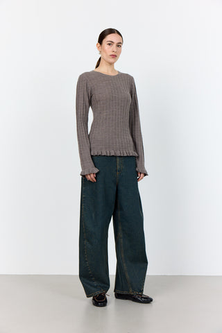 LR-ISMAILA 13 Pullover Light brown