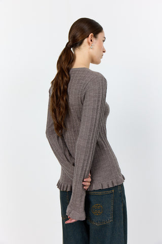 LR-ISMAILA 13 Pullover Light brown