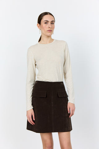 LR-NIOBA 2 Skirt Dark brown