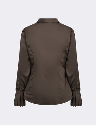 LR-ISLA SOLID 130 Shirt Dark brown
