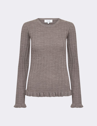 LR-ISMAILA 13 Pullover Light brown