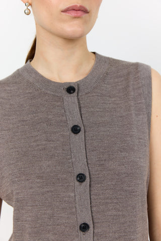 LR-ISMAILA 11 Waistcoat Light brown