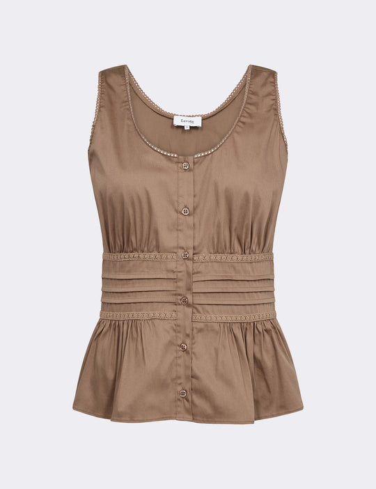 LR-ISLA SOLID 142 Top Brown