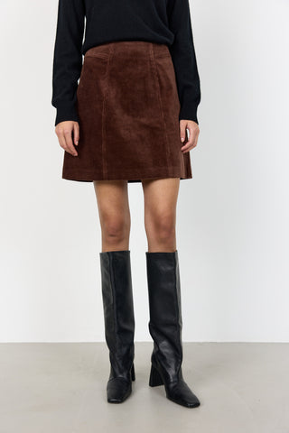 LR-ORLANDO 2 Skirt Dark brown