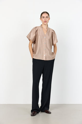 LR-OLGINE 1 Blouse Light brown
