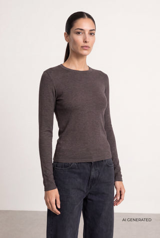 LR-JOSEPHINE 1 T-shirt Dark brown