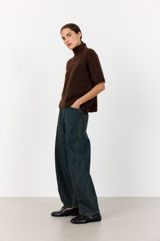 LR-NOREEN 6 Pullover Dark brown