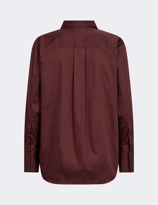 LR-ISLA SOLID 7 Shirt Dark brown