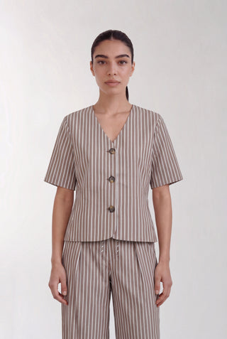 LR-RUCILLE 2 Blouse Brown