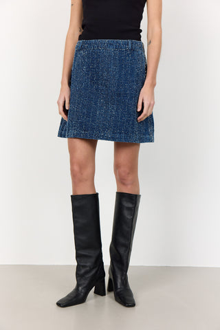 LR-KATE 3 Skirt Dark blue