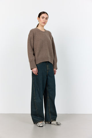 LR-PERLE 1 Pullover Light brown