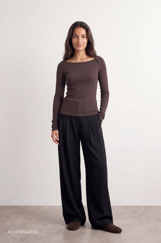 LR-IKA 34 T-shirt Dark brown