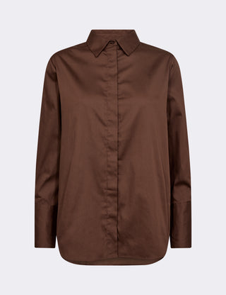 LR-ISLA SOLID 7 Shirt Brown