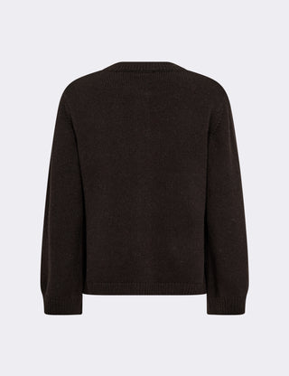 LR-PERLE 9 Cardigan Dark brown