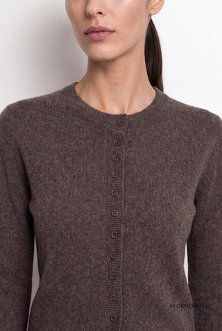 LR-ELOISE 21 Cardigan Dark brown