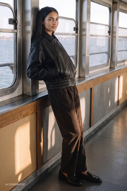 LR-TORI 1 Pants Dark brown