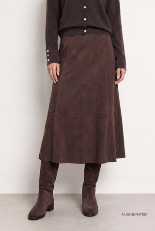 LR-TILA 1 Skirt Dark brown
