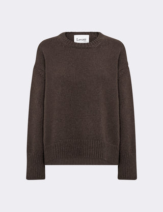 LR-PERLE 1 Pullover Dark brown
