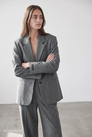 BL-AGNITA 1 Blazer Dark grey