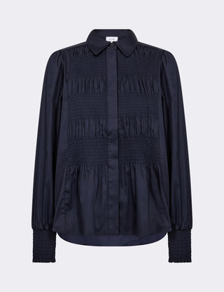 LR-ISLA SOLID 117 Shirt Dark blue