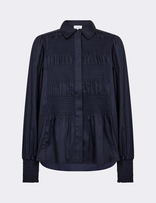LR-ISLA SOLID 117 Shirt Dark blue