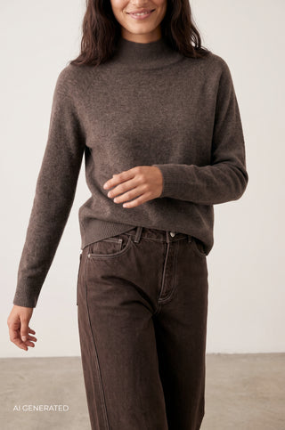 LR-ELOISE 6 Pullover Dark brown