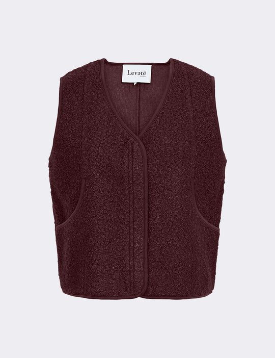 LR-NISSA 1 Waistcoat Bordeaux