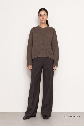 LR-OMIRA 1 Pants Dark brown
