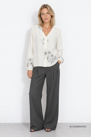 LR-ULRIKKE 2 Blouse Off white