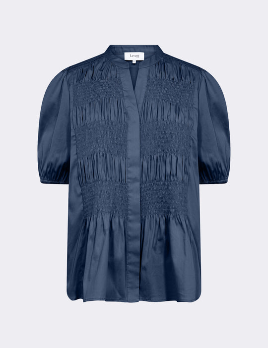 LR-ISLA SOLID 137 Shirt Dark blue