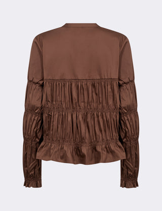 LR-ISLA SOLID 146 Shirt Brown