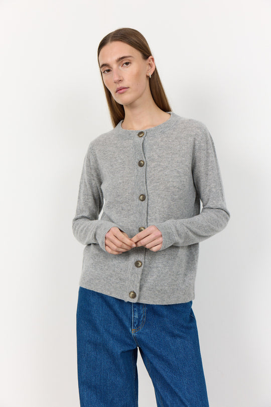 LR-ELOISE 1 Cardigan Light grey