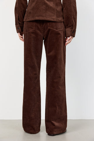 LR-ORLANDO 3 Pants Dark brown