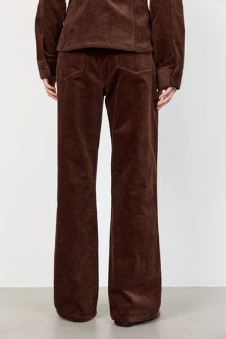 LR-ORLANDO 3 Pants Dark brown