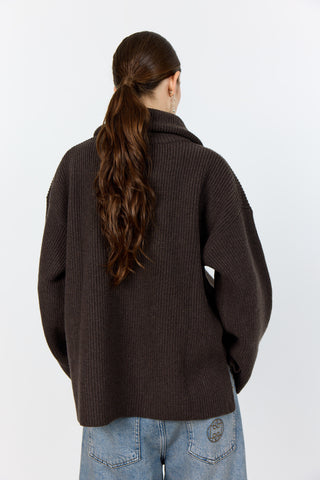 LR-PERLE 10 Pullover Dark brown