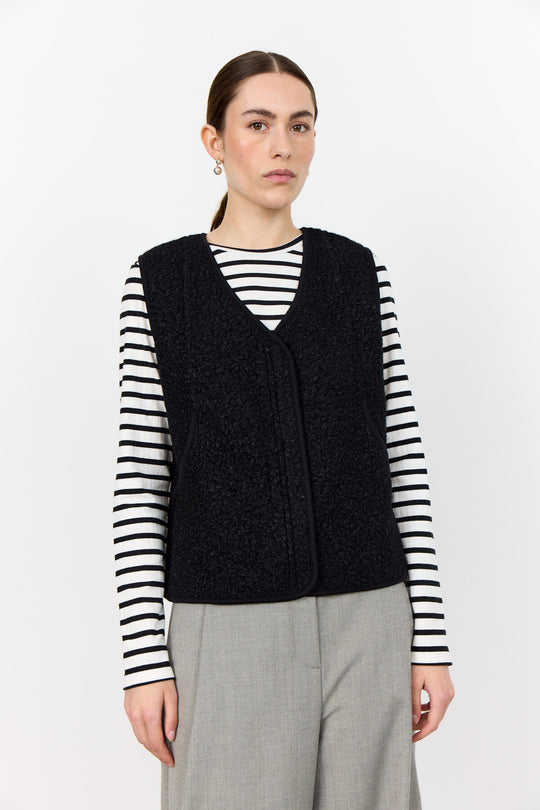 LR-NISSA 1 Waistcoat Black
